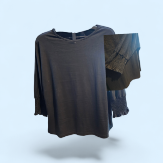 black-ruffled-cuff-ls-t-shirt